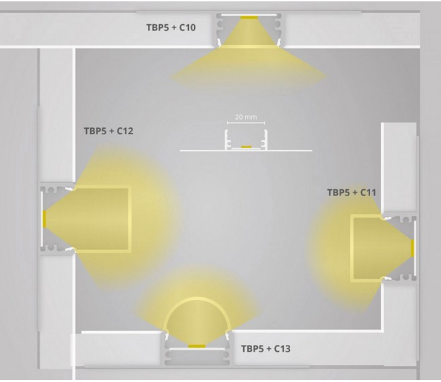 LED-Gipsprofil 2 Meter extrabreit (200 cm) GIPS05.C1ALU – Aluminium LED-Einbauprofil für LED-Streifen, optimale Lichtverteilung, Montage in Gipskarton, ideal für moderne Beleuchtungslösungen LED-Gipsprofil 2 Meter extrabreit (200 cm) GIPS05.C1ALU – Aluminium LED-Einbauprofil für LED-Streifen, optimale Lichtverteilung, Montage in Gipskarton, ideal für moderne Beleuchtungslösungen
