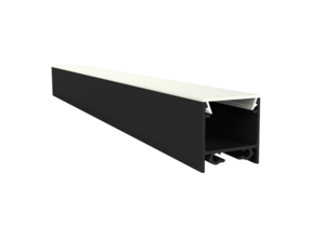 LED Aluminium Profil 15x15,69mm mit opaler Klick-Abdeckung für LED Streifen - 302Schwarz