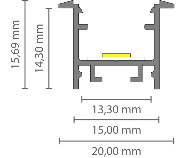 Wand- oder Decken-Einbauprofil 2 Meter für LED-Streifen, 15mm x 15,69mm, inkl. Klick-Abdeckung, mattweiß, 303WEISS – Ideal für indirekte Beleuchtung, präzise Montage, hochwertiges Aluminium Wand- oder Decken-Einbauprofil 2 Meter für LED-Streifen, 15mm x 15,69mm, inkl. Klick-Abdeckung, mattweiß, 303WEISS – Ideal für indirekte Beleuchtung, präzise Montage, hochwertiges Aluminium