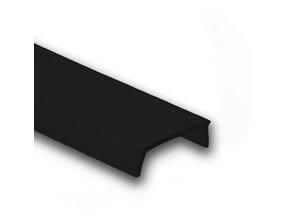 80m LED Aluminium Profil Abdeckung - Schwarz- für Profiltyp 301, 302, 303, 308