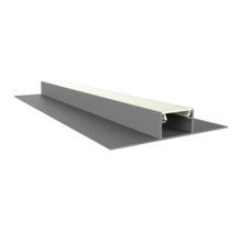 LED-Gipsplattenprofil mit opaker Klickabdeckung, 78 mm x 14,09 mm, GIPS400 – LED-Streifen-Einbauprofil für indirekte Beleuchtung, präzise Kanten, optimale Lichtverteilung, ideal für moderne Raumgestaltung