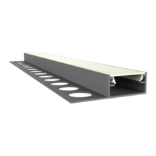 LED Fliesen- & Putzprofil mit Abdeckung 40mm x 10,8mm – STUC300