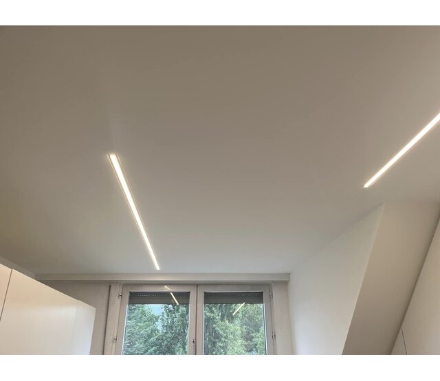 LED Fliesenprofil STUC400 – 58,04 × 10,8 mm, mit Abdeckung | Für LED Streifen bis 15 mm