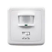 Einstellbarer LED-PIR-Bewegungsmelder in Weiß – 300 Watt max. – Ideal für LED-Streifen & Beleuchtung – Technische Daten: 230V, IP20 – Modell LX01