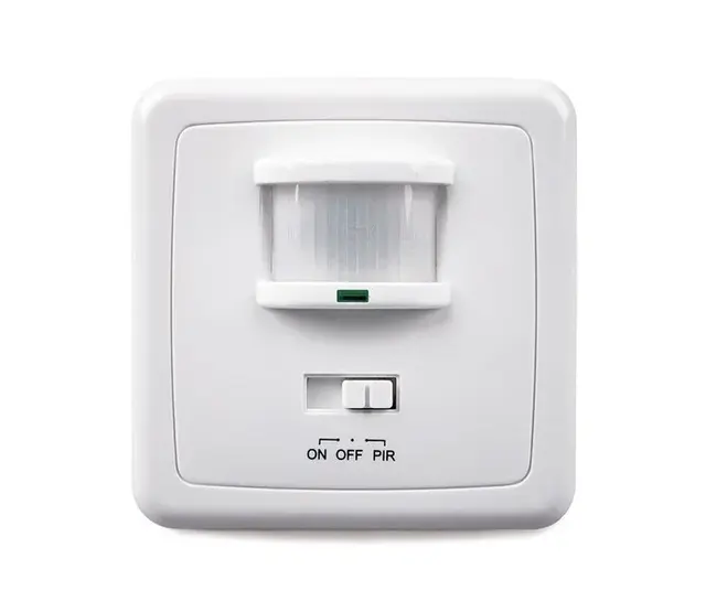 Einstellbarer LED-PIR-Bewegungsmelder in Weiß – 300 Watt max. – Ideal für LED-Streifen & Beleuchtung – Technische Daten: 230V, IP20 – Modell LX01