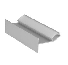 LED-Gipsplatten-Deckenleuchte mit Opal-Klickabdeckung, 37 mm x 25,90 mm – PLAFOND12UPALU, inkl. LED-Streifen, dimmbar, energieeffizient, für moderne Raumbeleuchtung, Montagefertig, TÜV-geprüft