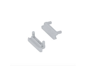 Endkappen-Set (2 Stück) für LED Profil Plafond12 – Aluminium, passgenau