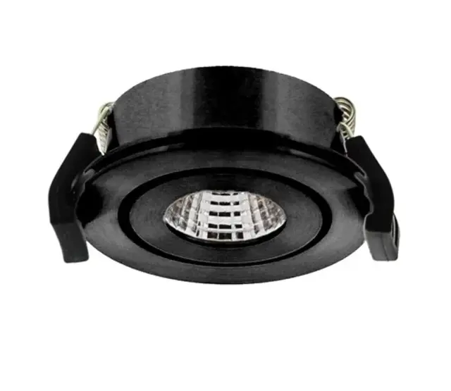 LED Einbaustrahler SCHWARZ – Warmweiß 3000K, 2,1W, Cree XPG, dimmbar, IP44, 210lm, 36° Abstrahlwinkel, 60mm Einbaudurchmesser – Lumiko Venice LED Einbaustrahler SCHWARZ – Warmweiß 3000K, 2,1W, Cree XPG, dimmbar, IP44, 210lm, 36° Abstrahlwinkel, 60mm Einbaudurchmesser – Lumiko Venice