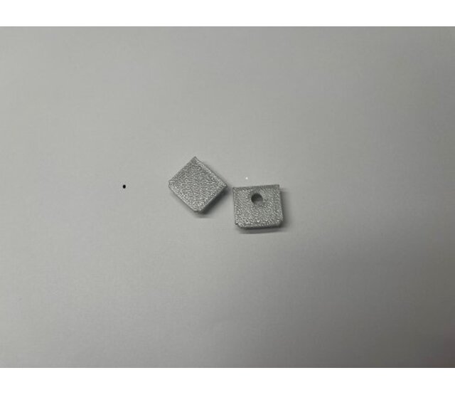 GIPS100 Endkappe ohne Kabeldurchführung für LED-Streifen, 10 mm, IP20, weiß, passend für Aluminiumprofile, 1 Meter, Montagezubehör für LED-Beleuchtung