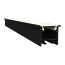 Harmony Profiles Schwarzes LED-Einbauprofil 15mm x 15,69mm mit Klickabdeckung für LED-Streifen – 303Schwarz | Aluminiumprofil für indirekte Beleuchtung, 15 mm Nutbreite, hochwertige Montage für LED-Technik