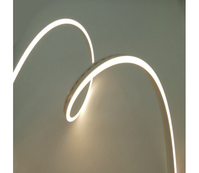 LED Neon Flex 6x12 mm seitlich warmweiß 3000K – 24 V, 9,6 W/m, 336 lm/m, 120 LED/m, IP67, 5 m Rolle