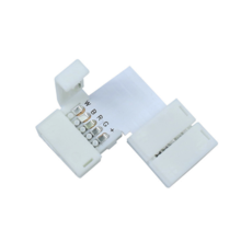 12 mm breite RGBWW LED Streifen Winkelverbinder – Präziser 5-poliger Eckverbinder für RGBWW 12 mm LED Streifen mit 90° Winkelverbindung
