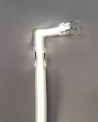 Durchgeleuchteter 24V COB LED Streifen - 90° transparenter Winkelverbinder für 4000K natürliches Weiß COB LED Streifen - IP20, ideal für präzise Beleuchtungslösungen