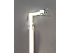 24V COB LED Streifen Eckverbinder 90° transparent – für 4000K natürlich weiß – IP20