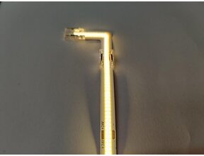24V COB LED Streifen Eckverbinder 90° transparent – für 3000K warmweiß – IP20