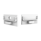 XL304WEISS Endkappe mit Kabeldurchführung, weiß, für LED Aluminiumprofile mit 30 mm Breite, dimmbar, IP20