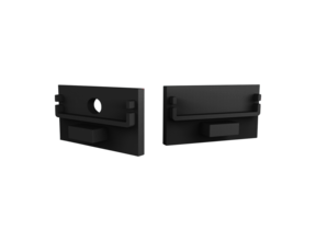 Endkappe ohne Kabeldurchführung – XL304 SCHWARZ