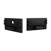 XL304ZWART Endkappe mit Kabeldurchführung für LED-Streifen – Schwarz, 30 mm Breite, IP20, für Aluminiumprofile, Montagezubehör für LED-Beleuchtung, passend für 30x30 mm Profile XL304ZWART Endkappe mit Kabeldurchführung für LED-Streifen – Schwarz, 30 mm Breite, IP20, für Aluminiumprofile, Montagezubehör für LED-Beleuchtung, passend für 30x30 mm Profile