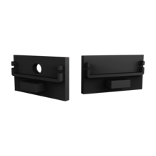 Endkappe mit Kabeldurchführung – XL304 SCHWARZ für LED Streifen