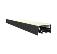 Schwarzes LED-Aluminiumprofil 30 mm x 15 mm mit opaler Klick-Abdeckung für LED-Streifen – XL304SCHWARZ, hochwertige Beleuchtungslösung