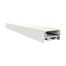 Weißes LED Aluminiumprofil 30x15mm mit opaler Klickabdeckung – XL304WEISS