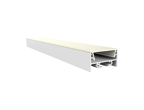 Weißes LED Aluminiumprofil 30x15mm mit opaler Klickabdeckung – XL304WEISS