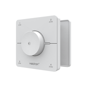 Drahtloser Dual White Wanddimmer für LED Streifen – MiBoxer K0S-WIT | 2-Kanal, 24V DC, 4A pro Kanal, 96W max. | Reichweite 30 m | Kompatibel mit Zigbee-Controllern