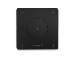 Dual White Funk-Wanddimmer – MiBoxer K0S Schwarz – Drahtlos für LED-Streifen