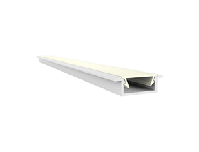 Weißes LED Einbauprofil mit Abdeckung 15x6 mm – 308WEISS