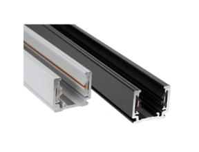 1-Phasen Stromschiene - 2m - Schwarz - Schienensystem für LED Spots