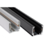 Powergear LED-Trackrail 1-Phasen 1-Phasen Stromschiene 2 Meter Schwarz – Powergear Schienensystem, 230V, 16A, ideal für Werkstatt, Büro und Industrie