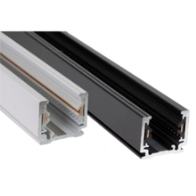 1-Phasen Stromschiene - 1m - Schwarz - Schienensystem für LED Spots
