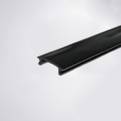 1-Phasen-Schienenabdeckleiste für LED-Streifen - Schwarz, 2m Länge, 10mm Breite, 5mm Höhe, UV-beständig, feuerfest, einfach zu montieren, ideal für Innen- und Außenbeleuchtung