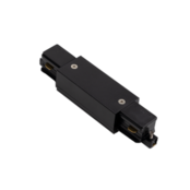 1-Phasen-Schienen-Mittenspeisung in Schwarz – LED-Schienenstromschiene für 230V, 50Hz, max. 255W, ideal für moderne LED-Streifen und Spotbeleuchtung in Wohn- und Gewerberäumen