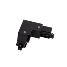 1-Phasen Schienen L-Verbinder – links – schwarz