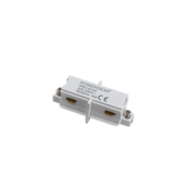 1-Phasen-Schienenverbinder für LED-Streifen - Weiß, 230V, 10A, 24W, 2,5mm² Querschnitt, IP20, für Einbauleuchten und Lichtsysteme 1-Phasen-Schienenverbinder für LED-Streifen - Weiß, 230V, 10A, 24W, 2,5mm² Querschnitt, IP20, für Einbauleuchten und Lichtsysteme