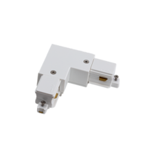 1-Phasen Schienenverbinder L-Form links – Weiß