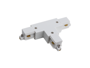 1-Phasen Schienen T-Verbinder links Weiß – LED Schienensystem Zubehör