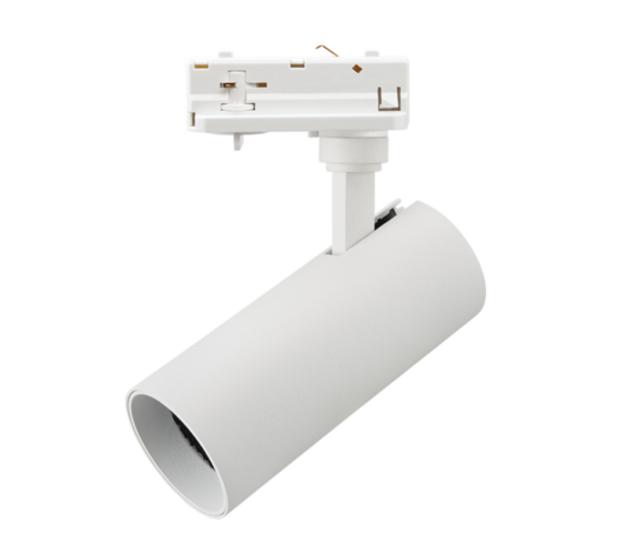 1-Phasen LED-Schienenspot METEORA GU10, weiß – 230V, 50Hz, für 1-Phasen-Schienensysteme, max. 50W, GU10-Fassung, präzise Ausrichtung, ideal für Akzentbeleuchtung 1-Phasen LED-Schienenspot METEORA GU10, weiß – 230V, 50Hz, für 1-Phasen-Schienensysteme, max. 50W, GU10-Fassung, präzise Ausrichtung, ideal für Akzentbeleuchtung