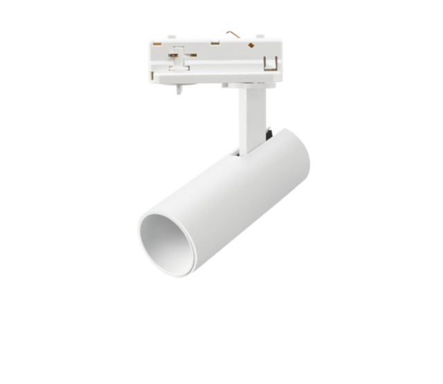 LED Einbau-Strahler 1-Phasen-Schiene weiß - Elegante 12W 3000K 36° Lichtverteilung, 1050lm, IP20, dimmbar, für 230V, 1-FACH-Schienensystem, 50Hz, 0,055kg, 100x50x50mm