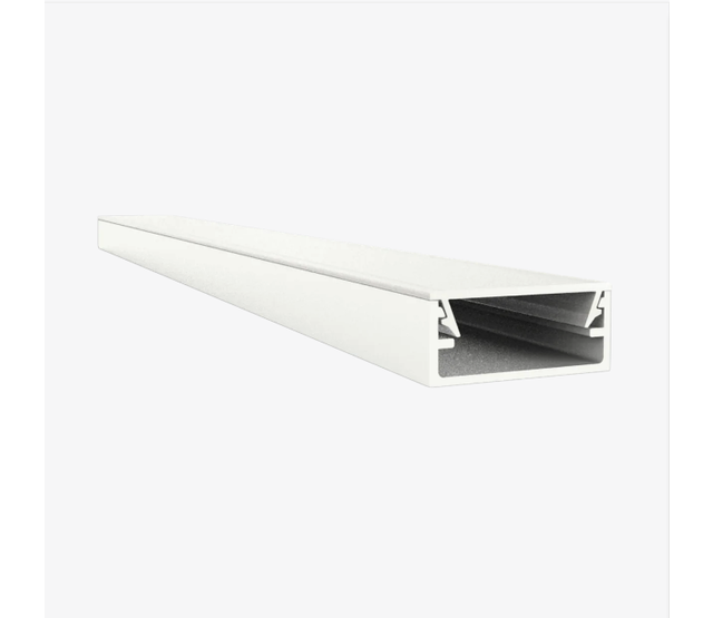 Aluminium LED-Profil 304WEISS mit Klick-Abdeckung, 8,84 x 20 mm, für LED-Streifen bis 15 mm Breite, hochwertige Lichtlenkung, optimale Wärmeableitung, ideal für Innenbeleuchtung, montagefreundlich