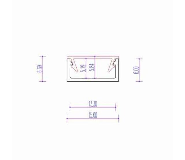 Aluminium LED-Profil 304WEISS mit Klick-Abdeckung, 8,84 x 20 mm, für LED-Streifen bis 15 mm Breite, hochwertige Lichtlenkung, optimale Wärmeableitung, ideal für Innenbeleuchtung, montagefreundlich