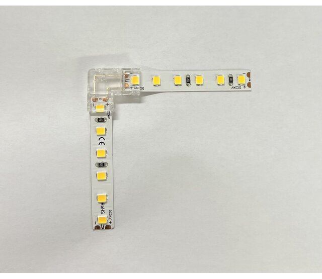120 LEDs/m LED-Streifen mit L-Winkelverbinder, 8 mm Breite – Hochwertiger Eckverbinder für präzise LED-Installationen