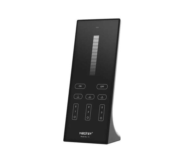 Miboxer Y1 3-Zonen LED-Fernbedienung Schwarz