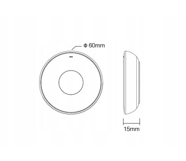 Kabellose Mini LED-Fernbedienung MiBoxer K2S Weiß – Steuerung für LED-Streifen, einfarbig & Dual White, 2,4 GHz Funk, 20 m Reichweite, kompatibel mit Smart-Home-Systemen, inkl. Batterie