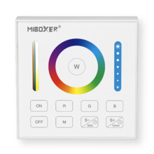 LED Wandschalter Funk Dimmer RGBCCT – Weiß | MiBoxer B0 für LED Streifen
