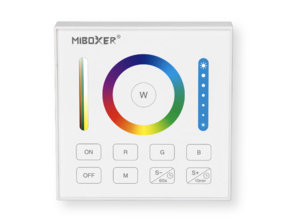 LED Wandschalter Funk Dimmer RGBCCT – Weiß | MiBoxer B0 für LED Streifen