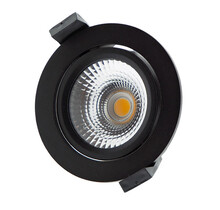 ZIGBEE RGBCCT LED Einbaustrahler SCHWARZ - schwenkbar - 5W RGBCCT - Bohrlochdurchmesser 75mm - IP65 - dimmbar - smart Home-fähig - 16 Mio. Farben - energieeffizient
