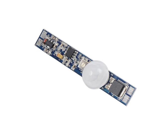 Ultrakompakter LED-Profil PIR Bewegungsmelder SPIR002T, 2 m, 12-24V