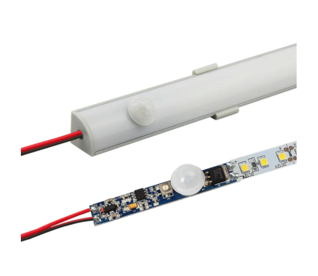 Ultrakompakter LED-Profil PIR Bewegungsmelder SPIR002T, 2 m, 12-24V